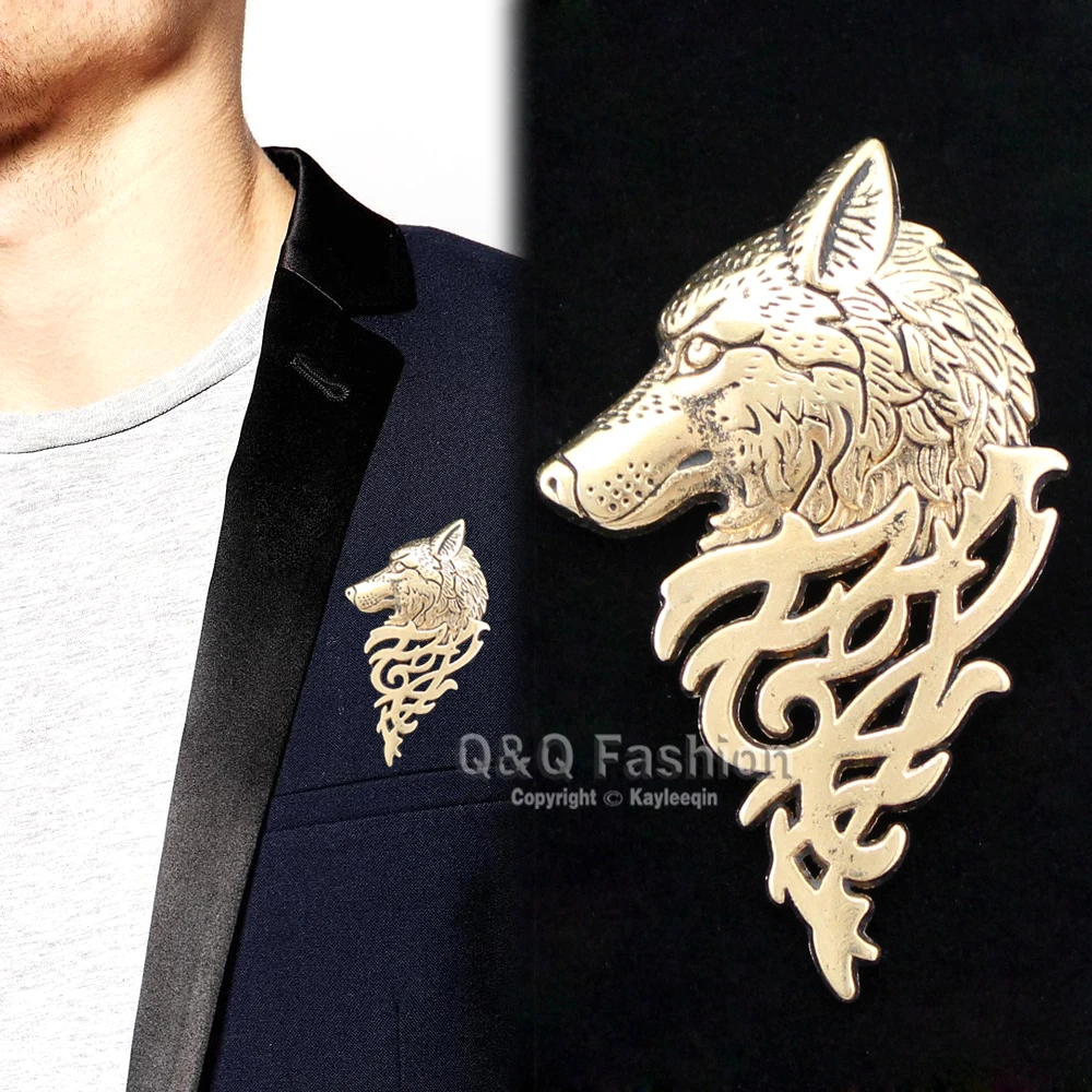 Винтажный Мужской значок в стиле АР нуво брошка на лацканами для косплея