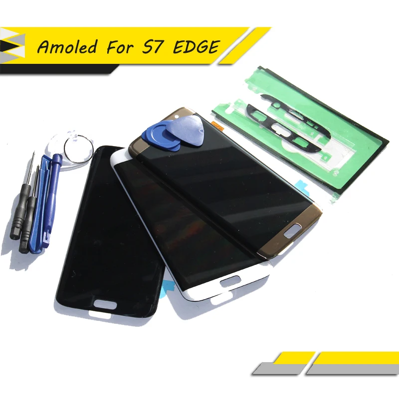 100% протестированный для Samsung Galaxy S7 edge LCD G935 G935F супер AMOLED ЖК дисплей экран