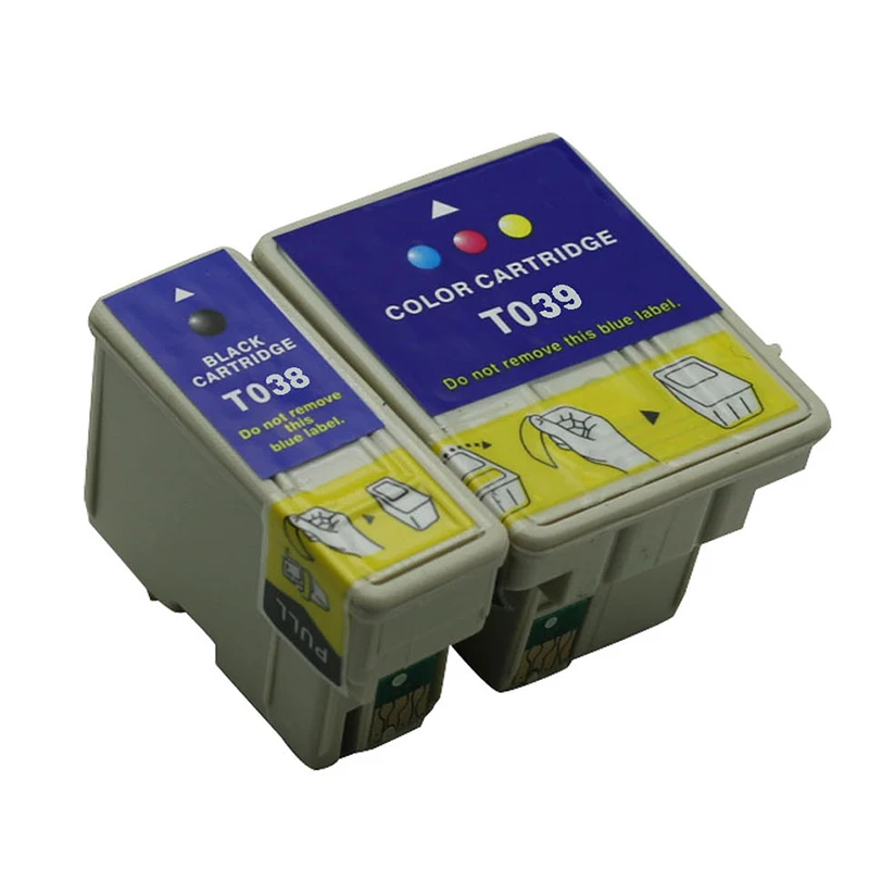 Совместимый чернильный картридж T038 T039 для принтера epson C41 2 шт.|ink cartridge|ink cartridge for
