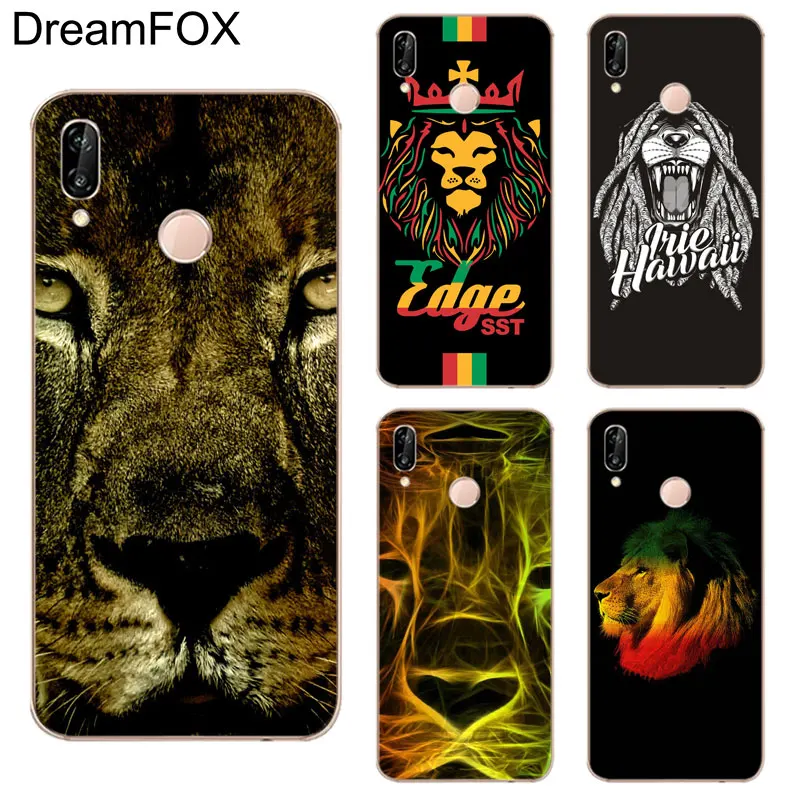 DREAMFOX K167 раста Лев Мягкие TPU силиконовый чехол для huawei Honor 6A 6C 7X9 10 P20 Lite pro P Smart |