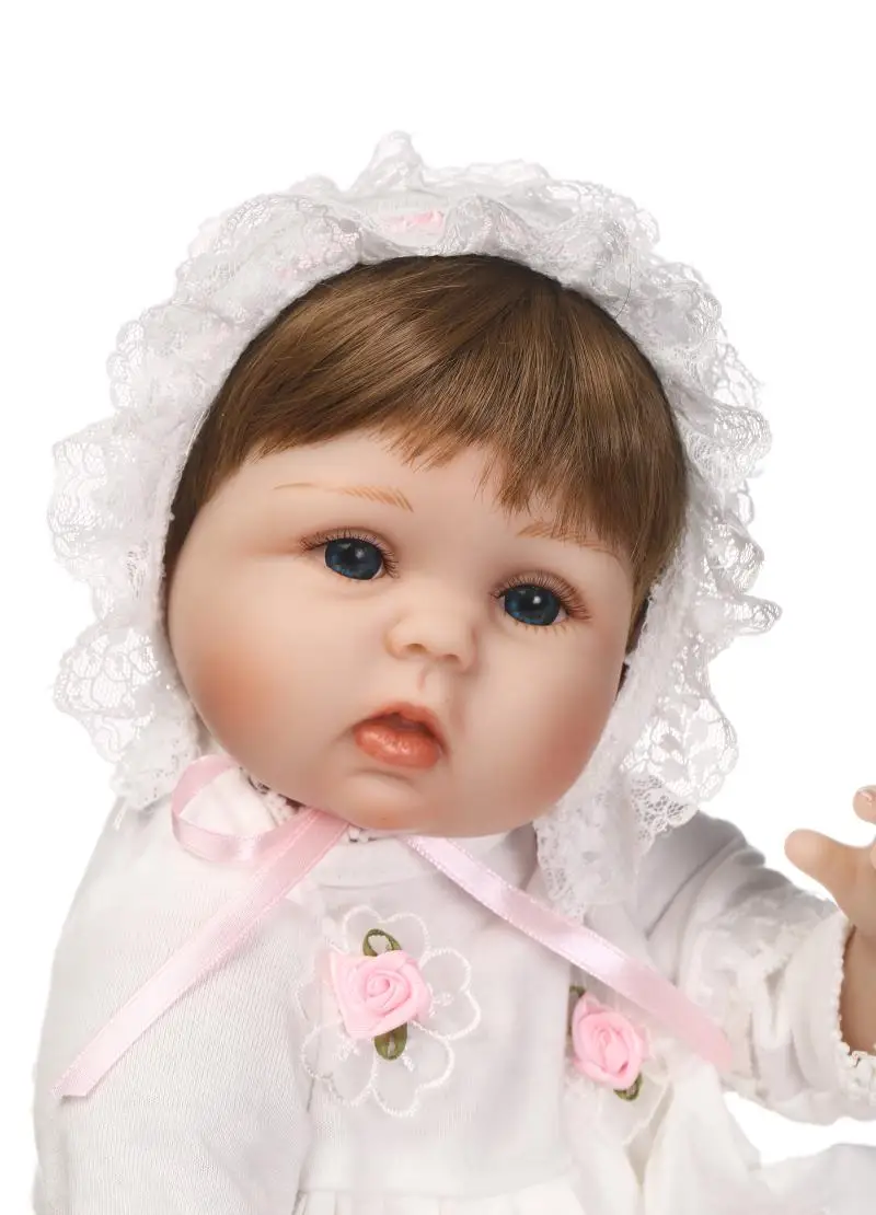Новые 42 см силиконовые куклы принцессы для новорожденных милые девочек детские
