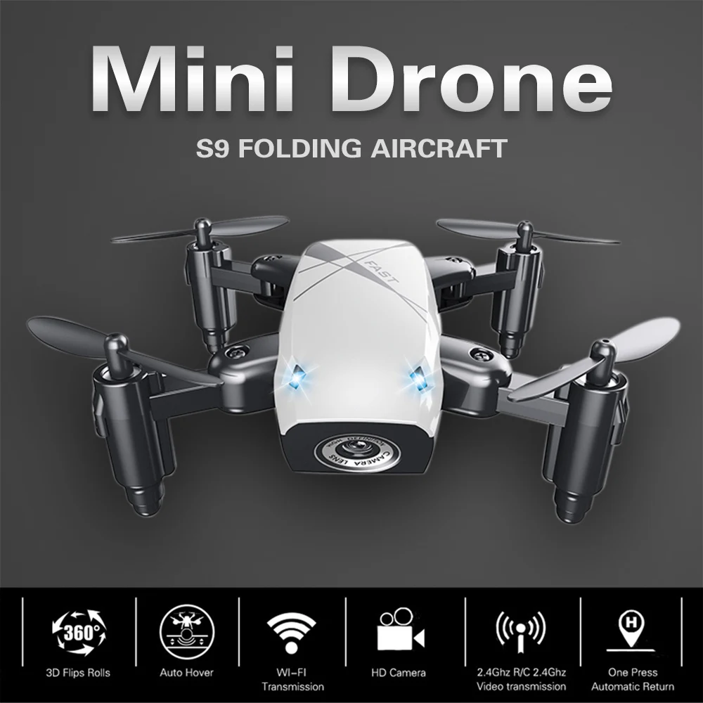 Мини Дрон стабилизация высоты Wifi FPV камера Квадрокоптер дистанционное