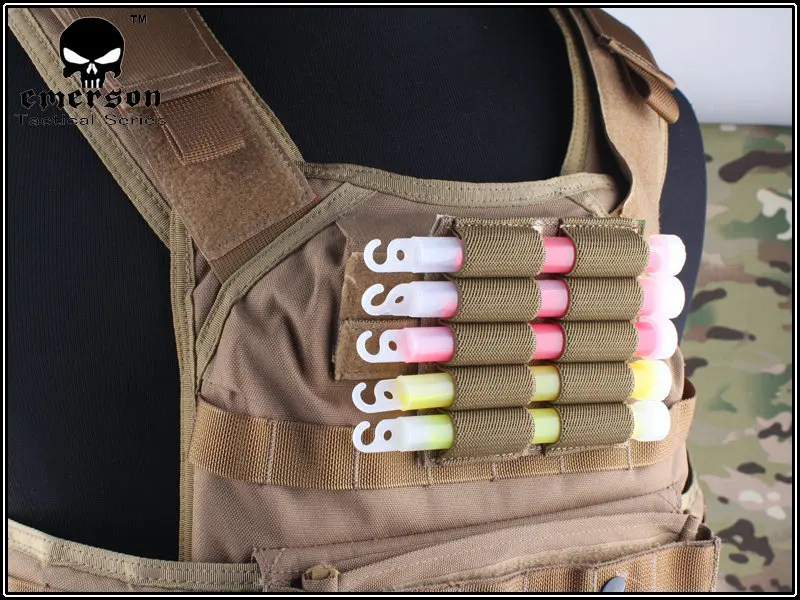 Emerson gear тактический военный светильник с палкой Чехол Molle Utility Emerson тактический Пейнтбол боевое снаряжение EM6034 черный Мультикам