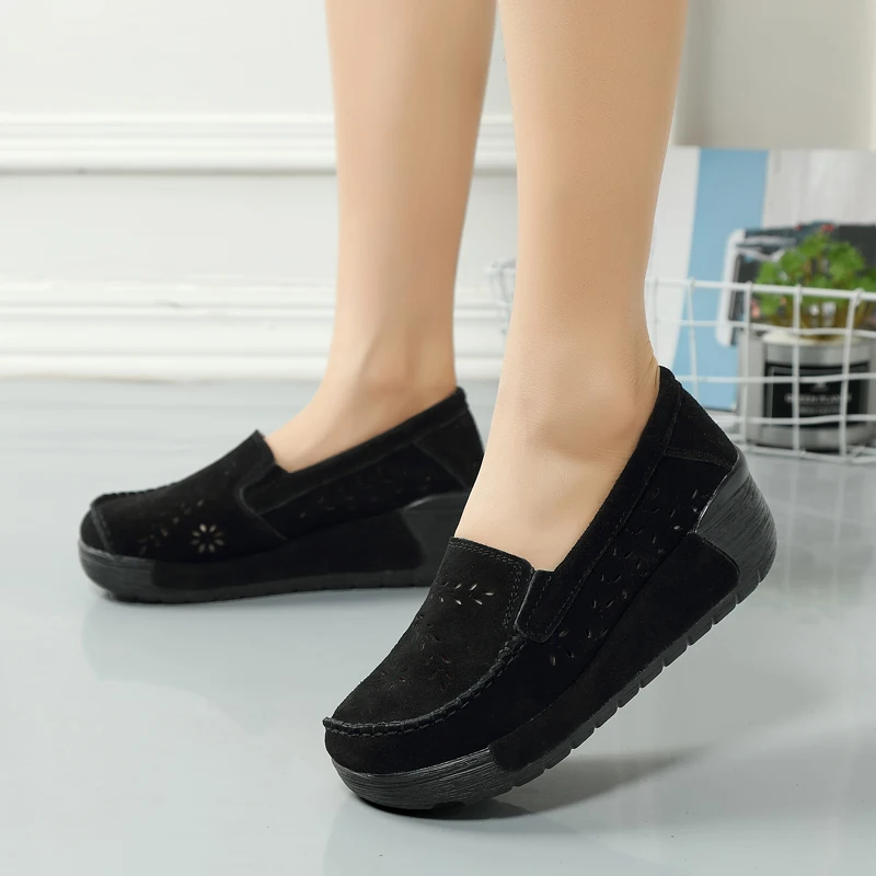 2018 Summer Women Hollow Casual Slip-on Shoes Youths Girls Fashion Shake Autumn Students Height Increasing Platform Shoe | Обувь