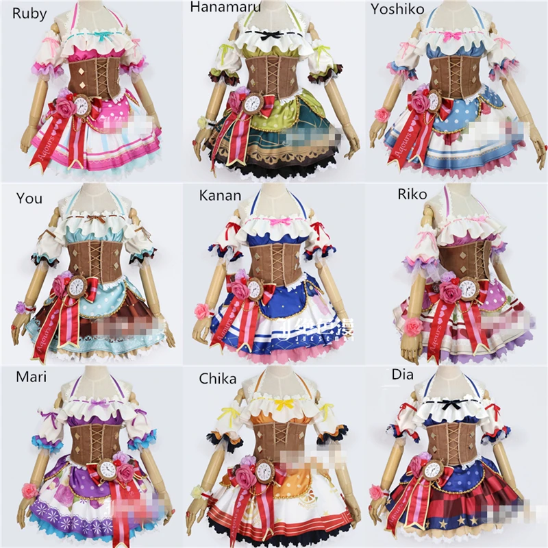 

[В наличии] 2017 аниме Love Live Sunshine Aqours, шоколадный костюм для косплея всех мужчин на Хэллоуин, бесплатная доставка, новинка
