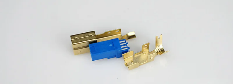 1 шт. позолоченный USB3.0 USB A USB B разъем джек хвост Sockect Разъем Порт Sockect для HiFi аудио оборудования DIY три части