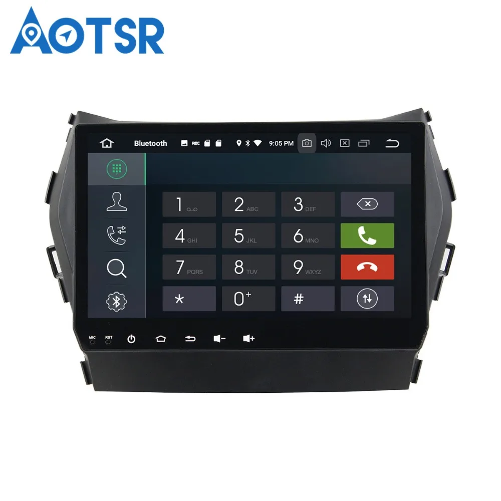 Автомобильный DVD плеер Aotsr Android 8 0 7 1 GPS навигация для Hyundai IX 45 2014 2016 мультимедийный