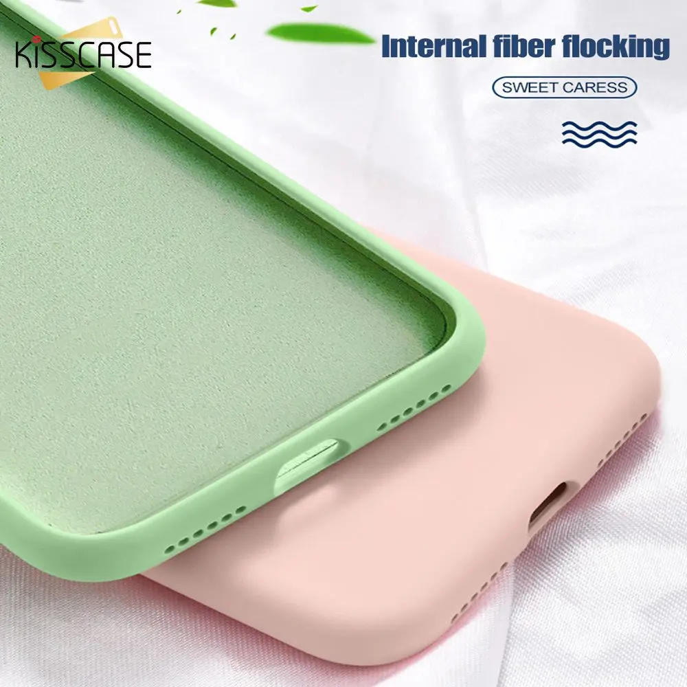Мягкий Жидкий чехол KIsscase для Samsung Galaxy S8 S9 S10 Lite Plus A50 A70 A30 M20 M30 J730 Note 9 A7 2018