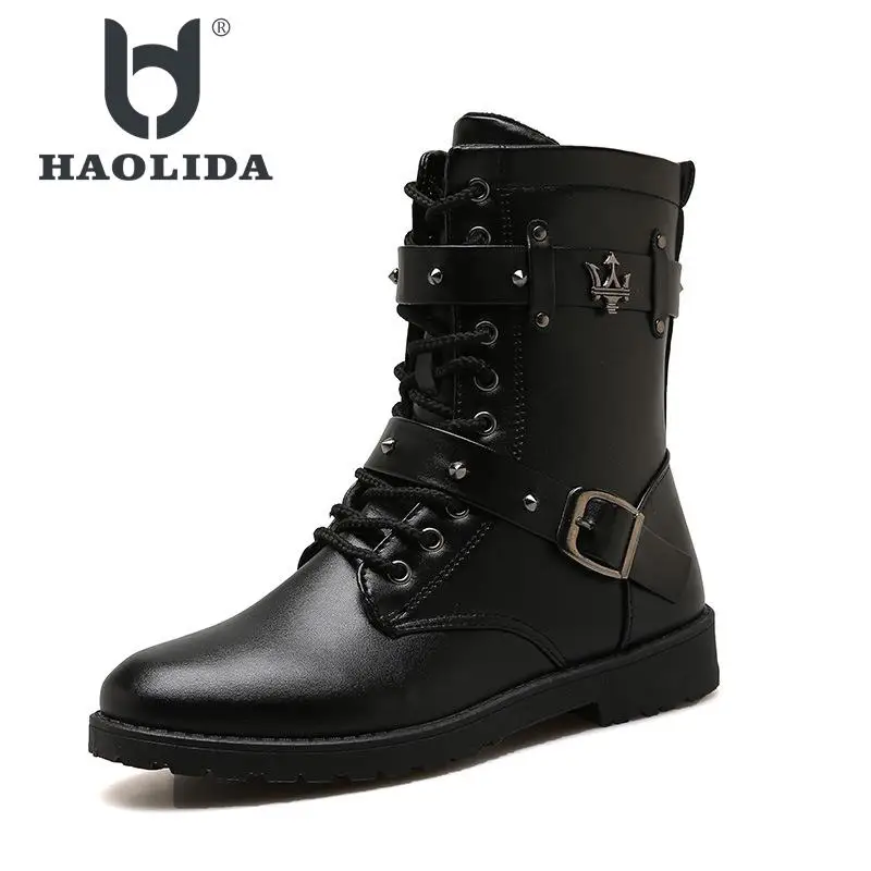 Мужские ботинки Мартенс мягкие и удобные на плоской подошве каждый день