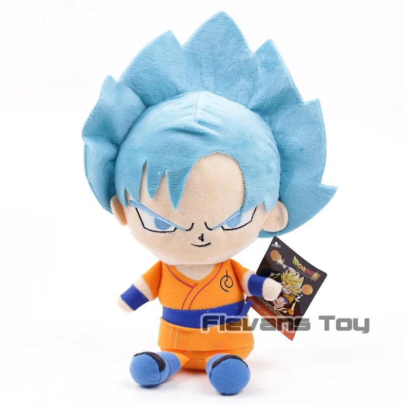 Аниме мультфильм Dragon Ball Z Супер Saiyan Бог SS Буле волос Сон Гоку Gokou Плюшевые игрушки Мягкая кукла 31 см