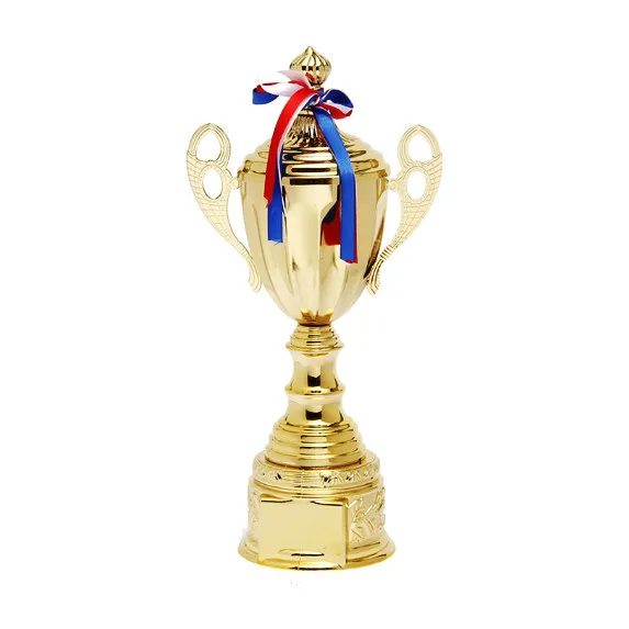 Customize luxury metal trophy cup with cover for hockey basketball or other sports halloween christmas decoration | Дом и сад