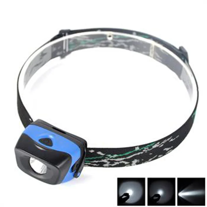 

300LM 3xAAA Mini Headlight Headlamp Lamp Light Camping Hiking Flashlight 3 Mode