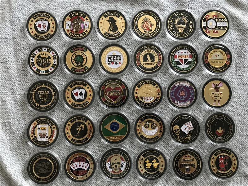 

Защитный чехол для карт для покера, металлический жетон, пластиковая крышка для монет, металлический Техасский чип для покера
