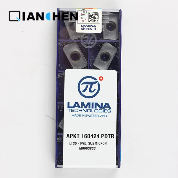 Оригинальные высококачественные Высокопроизводительные LAMINA APKT 160424 PDTR LT30(10 шт./лот) вольфрамовые карбидные режущие инструменты вставки