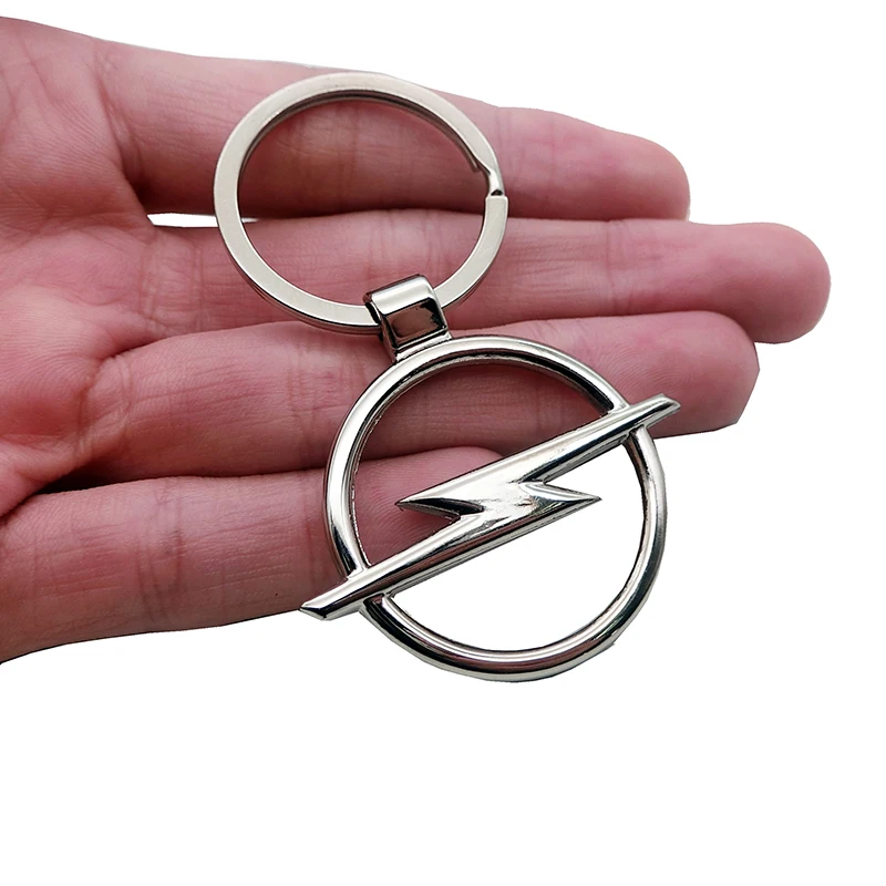 

3D Metal Car Key Ring Keychain Key Holder Logo Car Accessories for Opel insignia astra j h k astra g mokka zafira Corsa Insignia