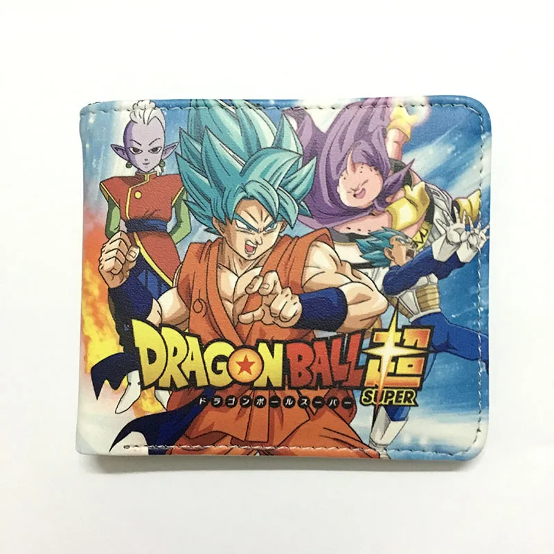 A Super Dragon Ball Z Wallet for Men Japanese Hot Anime Wukong One Punch Cartoon Purse Students Short Wallets with Zipper Pocket - Цвет: A
