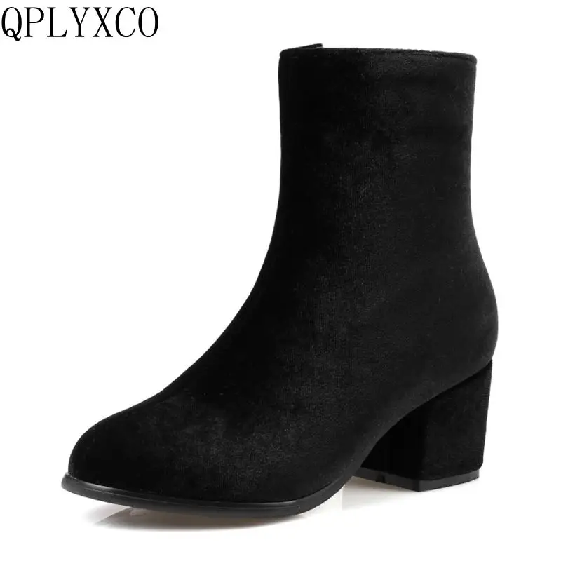 QPLYXCO/2017 г. Распродажа новые модные осенне-зимние ботинки больших и маленьких