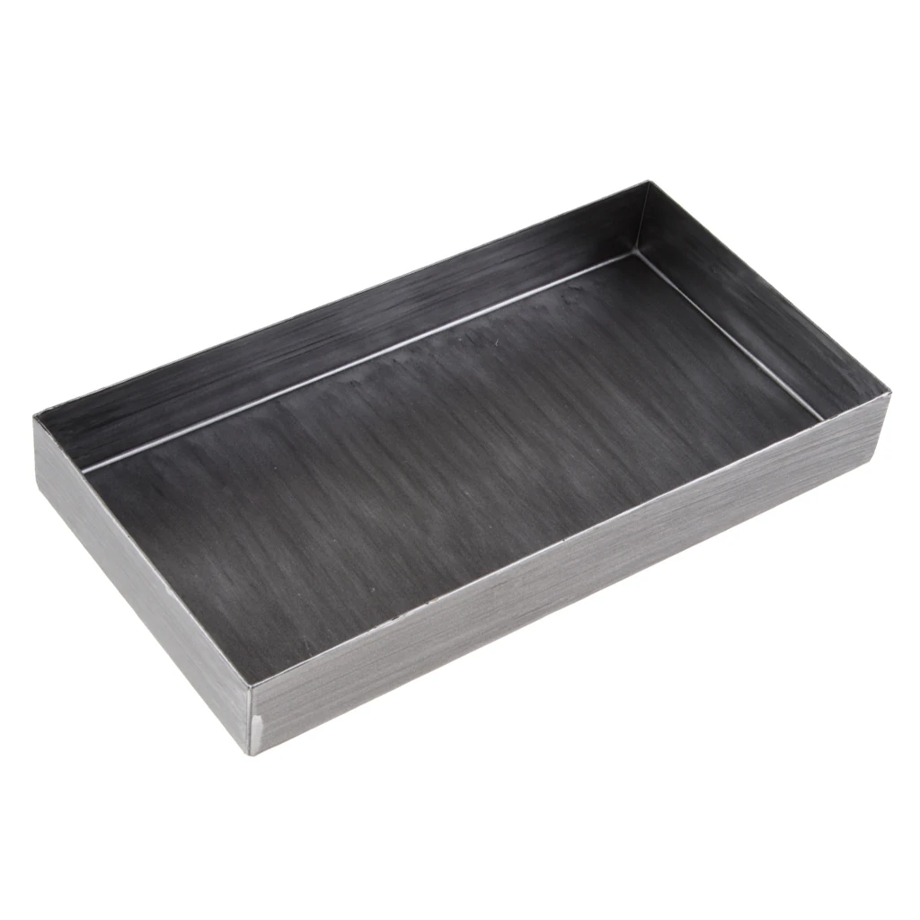 

Rectangle Iron Platter Serving Tray for Breakfast Cakes Cookies Bread Fruits Vegetables Organizer and Storage