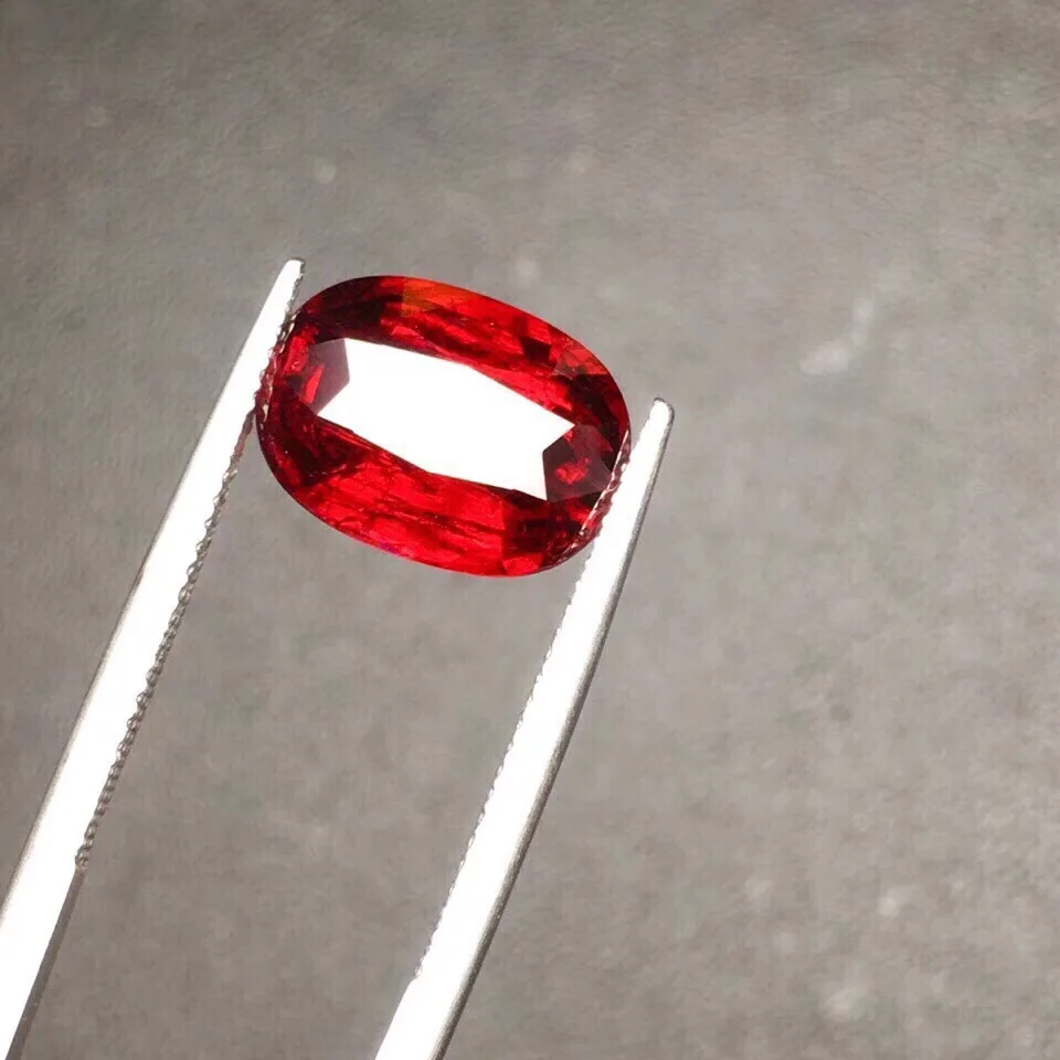 Сертифицированный GRS 6 04ct незагреваемый танзанийский Longido натуральный красный