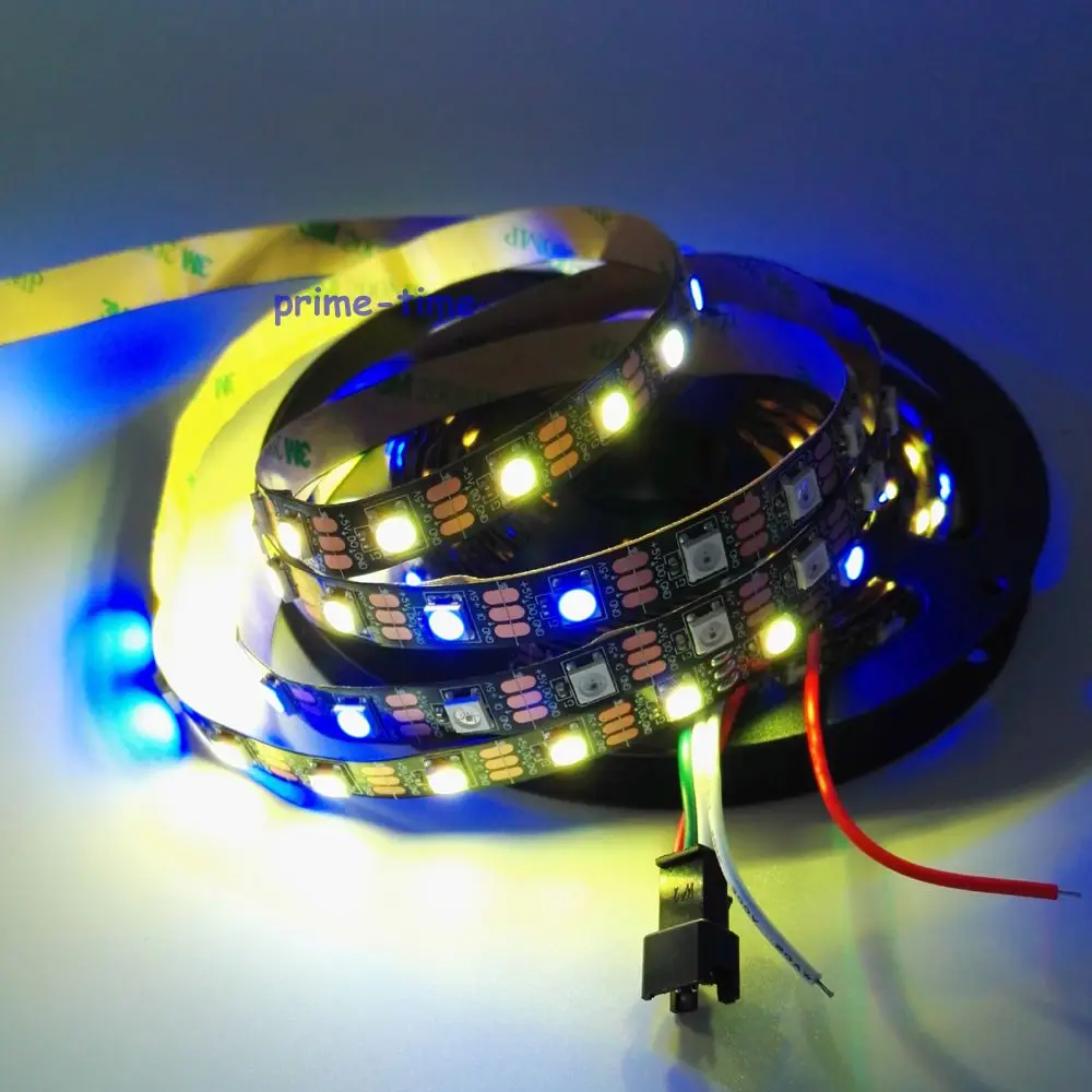 5 м WS2812B IC 60 Светодиодный одов/м пиксельсветодиодный Светодиодная лента красный