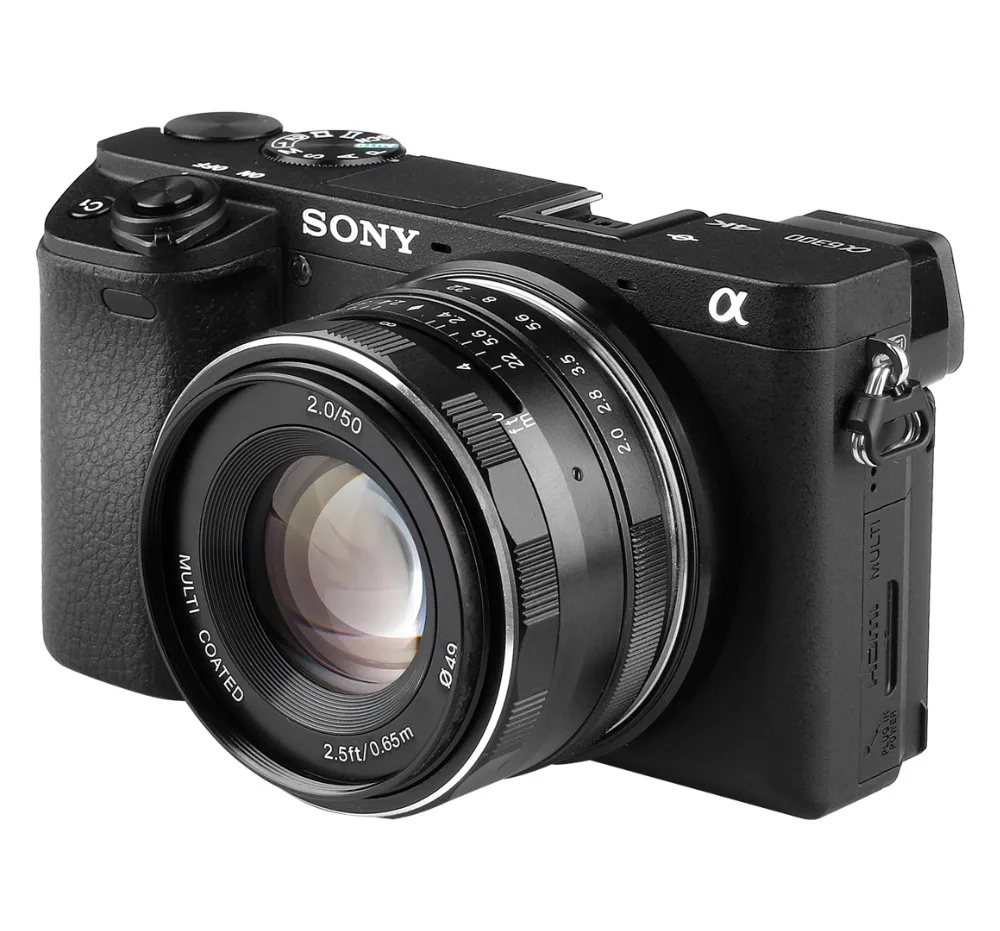 Объектив Meike MK 50 мм f2.0 с ручной фокусировкой объектив большой диафрагмой для