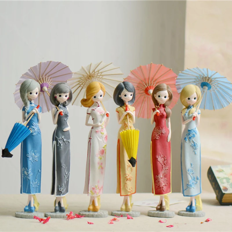 Фото Зонт Чонсам в китайском стиле полимерные куклы подарок на день рождения для