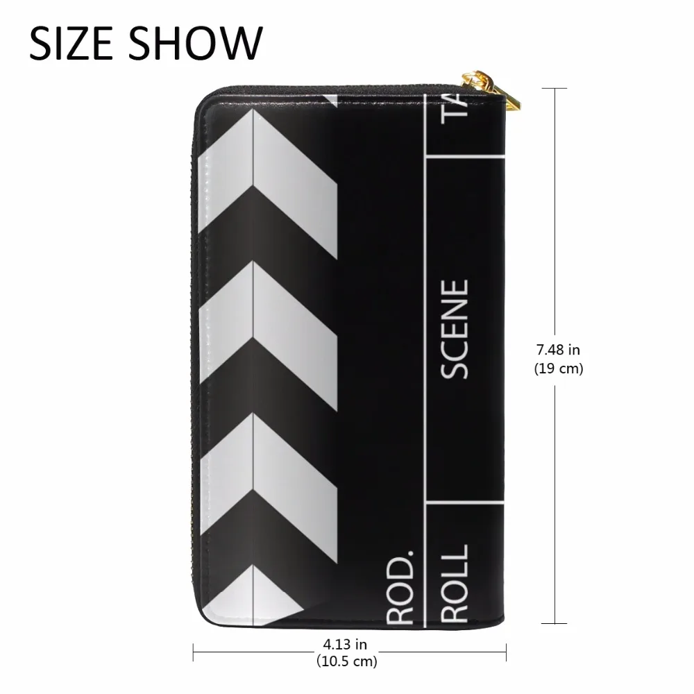 Фильм вагонкой Длинный кошелек Сланец Пояса из натуральной кожи Для женщин на