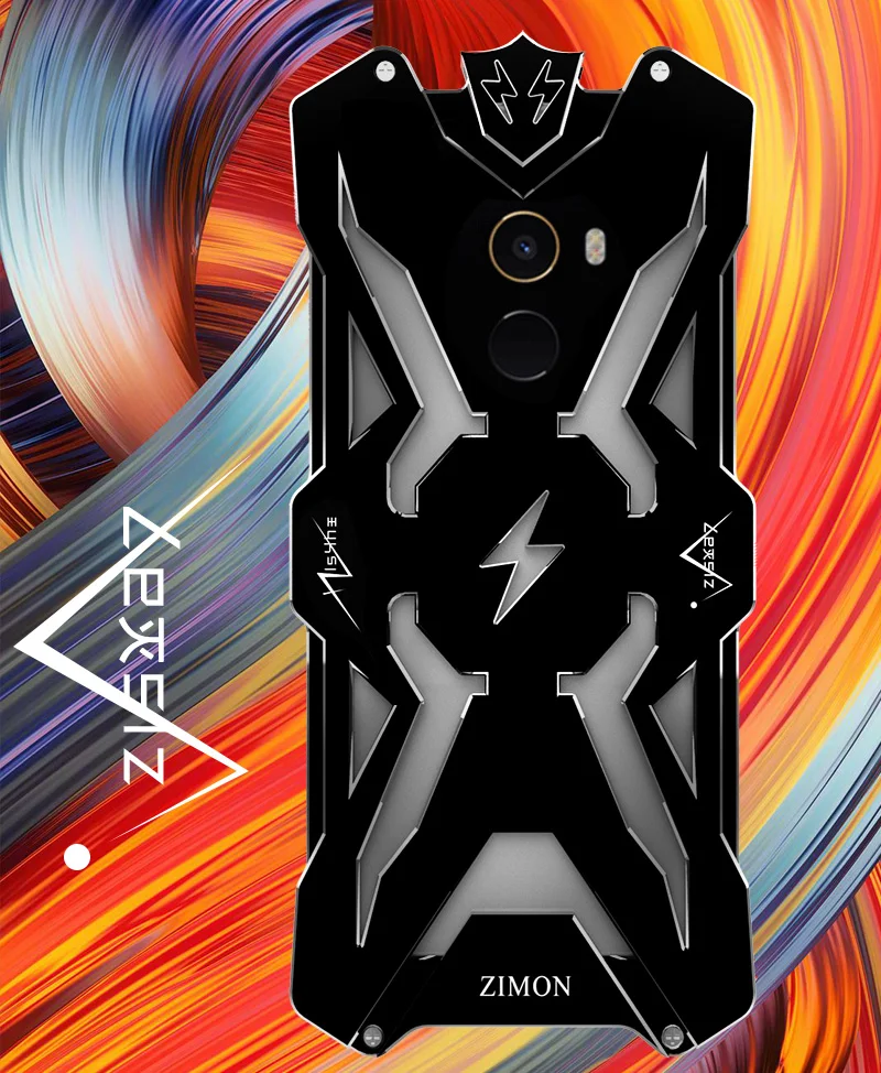 Авиационный алюминиевый металлический чехол Zimon прочная защита для Xiaomi Mi Mix 2 Mix2