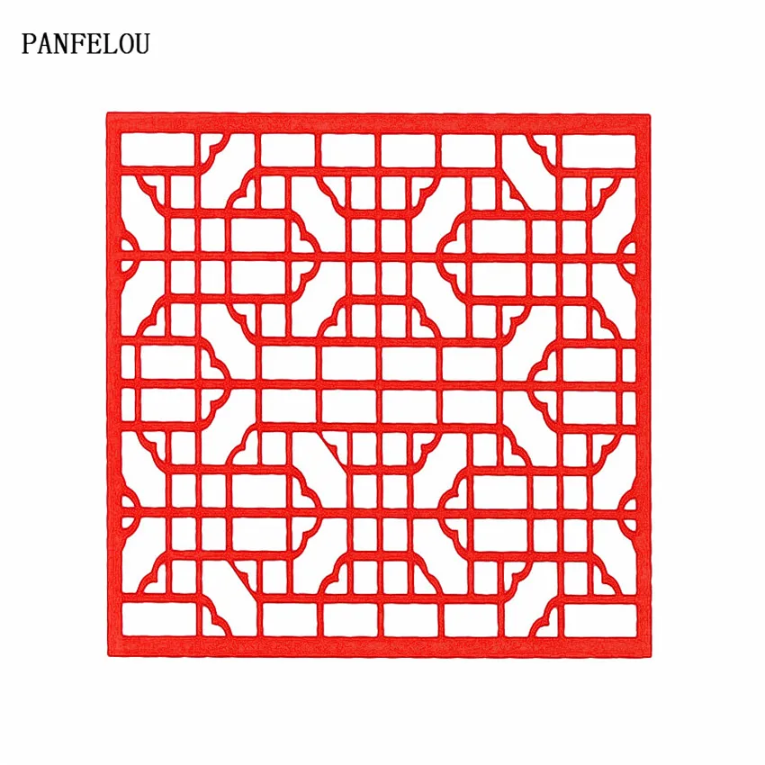 Красная сетка пазлы трафареты для скрапбукинга Пластиковая форма щит сделай сам