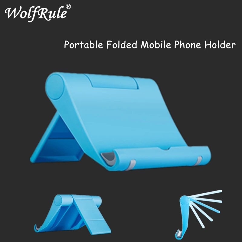 

Portable Folded Mobile Phone Holder For Ipad iPhone Tablet Holder Display Stand Mount Support Universal Adjustable Cell Phone