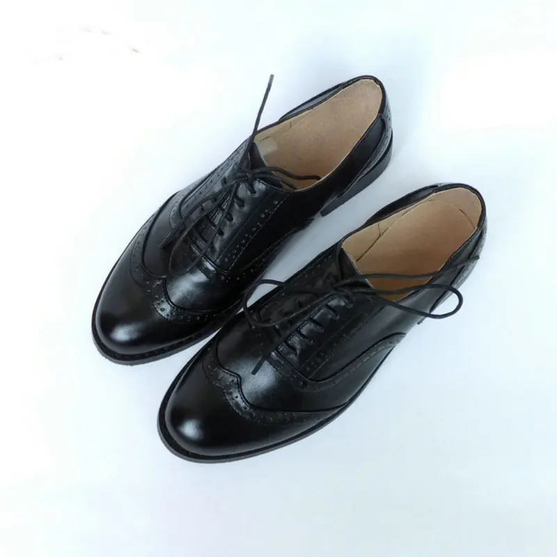 Винтажные коричневые туфли-оксфорды из натуральной кожи мужские повседневные