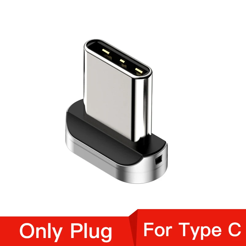 Магнитный зарядный usb-кабель Baseus для iPhone XR Xs Max быстрое зарядное устройство samsung S10 huawei P30 USB type C светодиодный кабель Micro usb - Цвет: Only Type C Plug