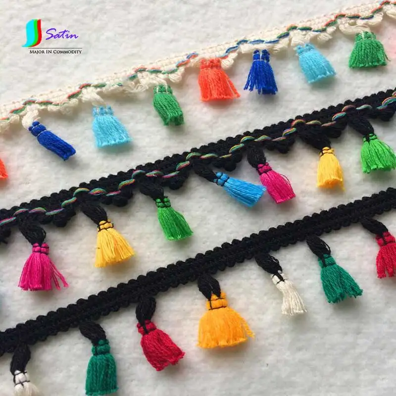 Градиентная кружевная тесьма карамельного цвета для украшения мешков пальто