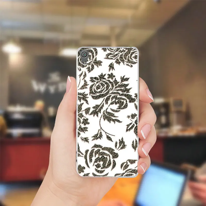 Красивая мандала цветок печати Мягкий силиконовый чехол для телефона sony Xperia Z Z1 Z2