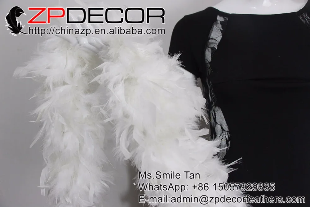 Боа ZPDECOR 150 г 30 ярдов/партия ручная работа высококачественные мягкие белые