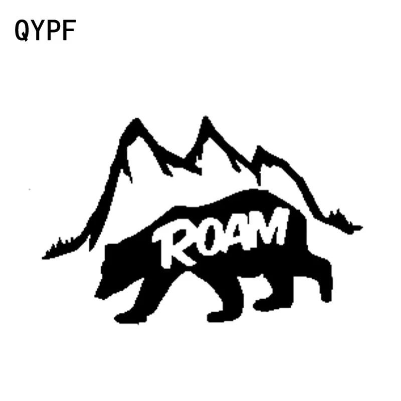 QYPF 16 6 см * 11 2 Lndolent Bear Was ROAM In The Snow виниловая Автомобильная наклейка на окно