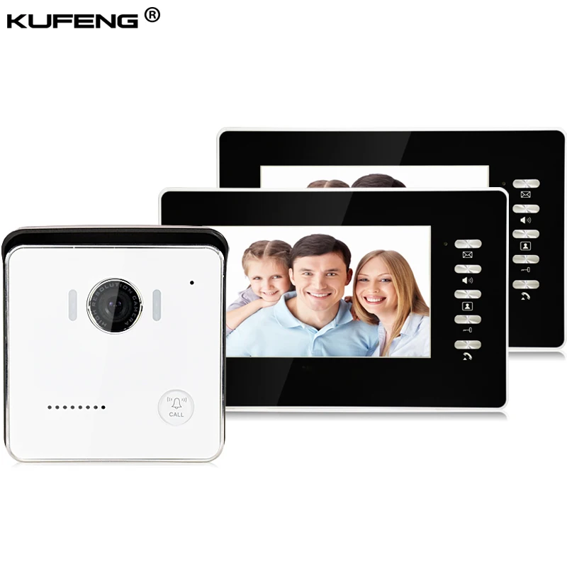 2018 Smart Wried видеодомофон дверной звонок для квартиры Камера домофона ночного