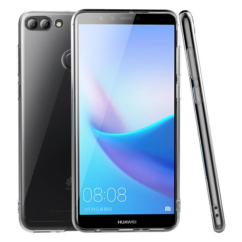 Чехол для Huawei Y9 2018 чехол силиконовый Ультратонкий из ТПУ прозрачный задней