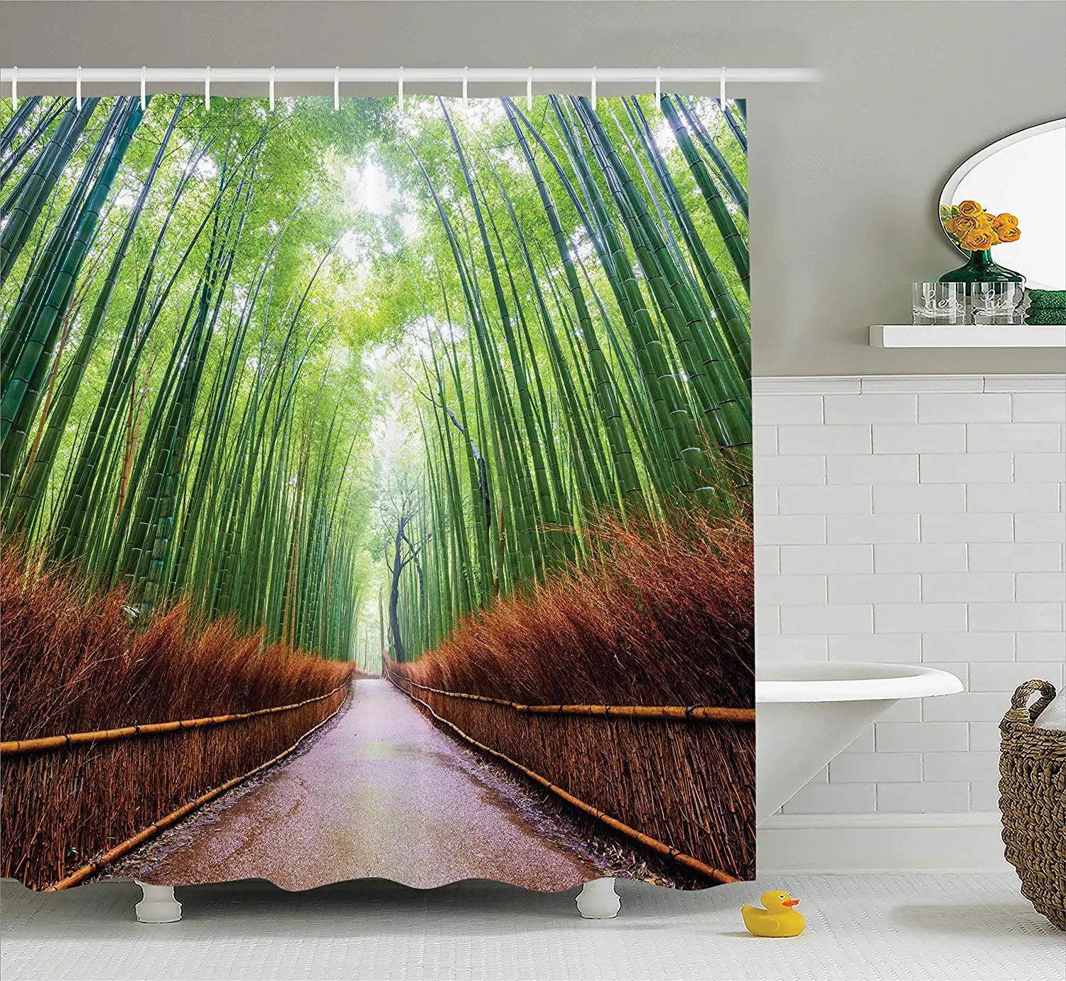 Путь бамбуковый лес Arashiyama Япония японский знаменитый Пейзаж Изображение ванная