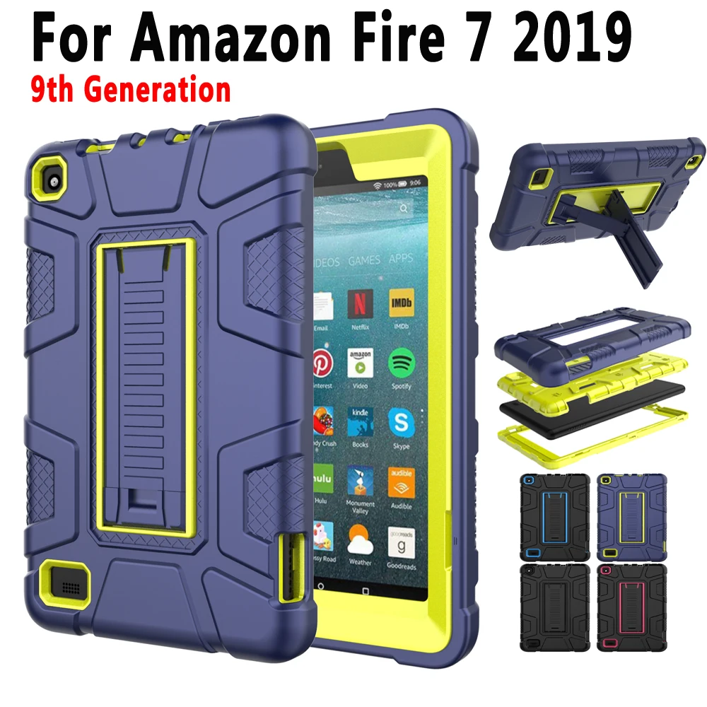 Для Amazon Fire 7 2019 9 поколение чехол для детей безопасный полностью защитный