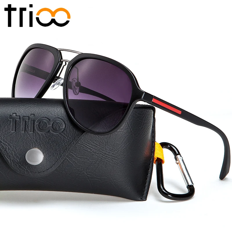 TRIOO Простые солнцезащитные очки классные матовые мужские Gafas de sol высокое