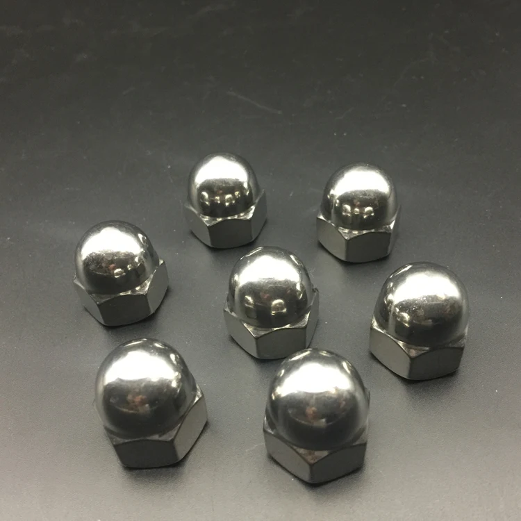 5-10pcs/lot stainless steel 1/4 5/16 3/8 7/16 1/2 5/8#6#8#10 British/American system Nuts Acorn Nuts cap nut blind nuts