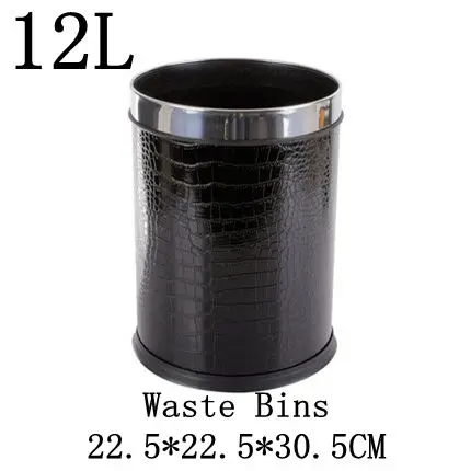 Waste Bins 3 Черный крокодил бытовой Педальный мусорный бак Модная креативная кухня ванная комната Гостиная мусорные баки офисная бумажная корзина - Цвет: Waste Bins 3