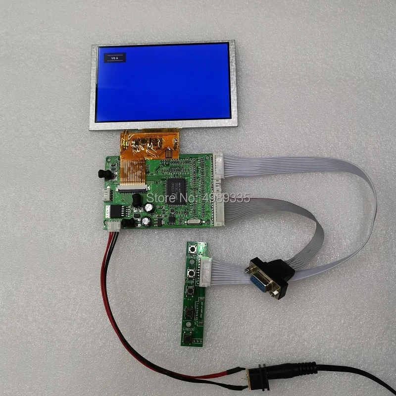 Комплект 5 дюймового модуля дисплея VGA AV канал сигнала для Raspberry Pi и решение
