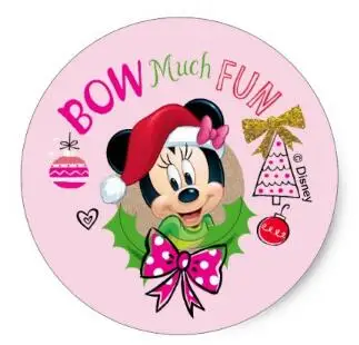 

1.5inch Bow Much Fun Classic Round Sticker