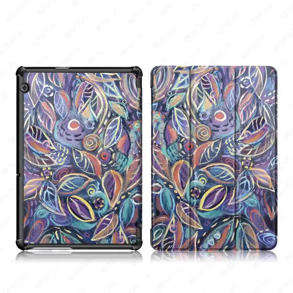 T5-10-CH-BFSY Ультратонкий чехол из искусственной кожи для huawei MediaPad T5 AGS2-W09/L09/L03/W19 10," чехол-подставка для планшета huawei T5 чехол - Цвет: T5-10-CH-BFSY