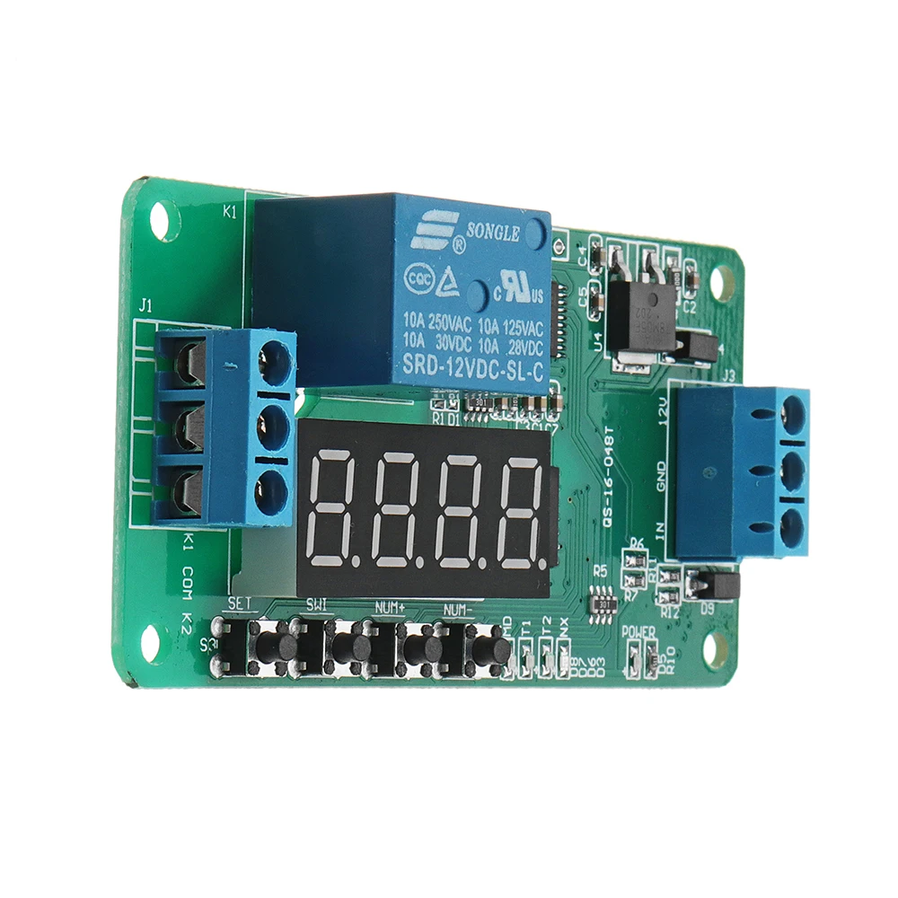 DC 12V CE030 Многофункциональный само замок Реле PLC таймер задержки цикла модуль