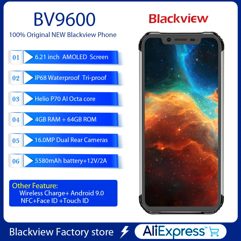Смартфон Blackview BV9600 P70 4+64 ГБ|Смартфоны| |