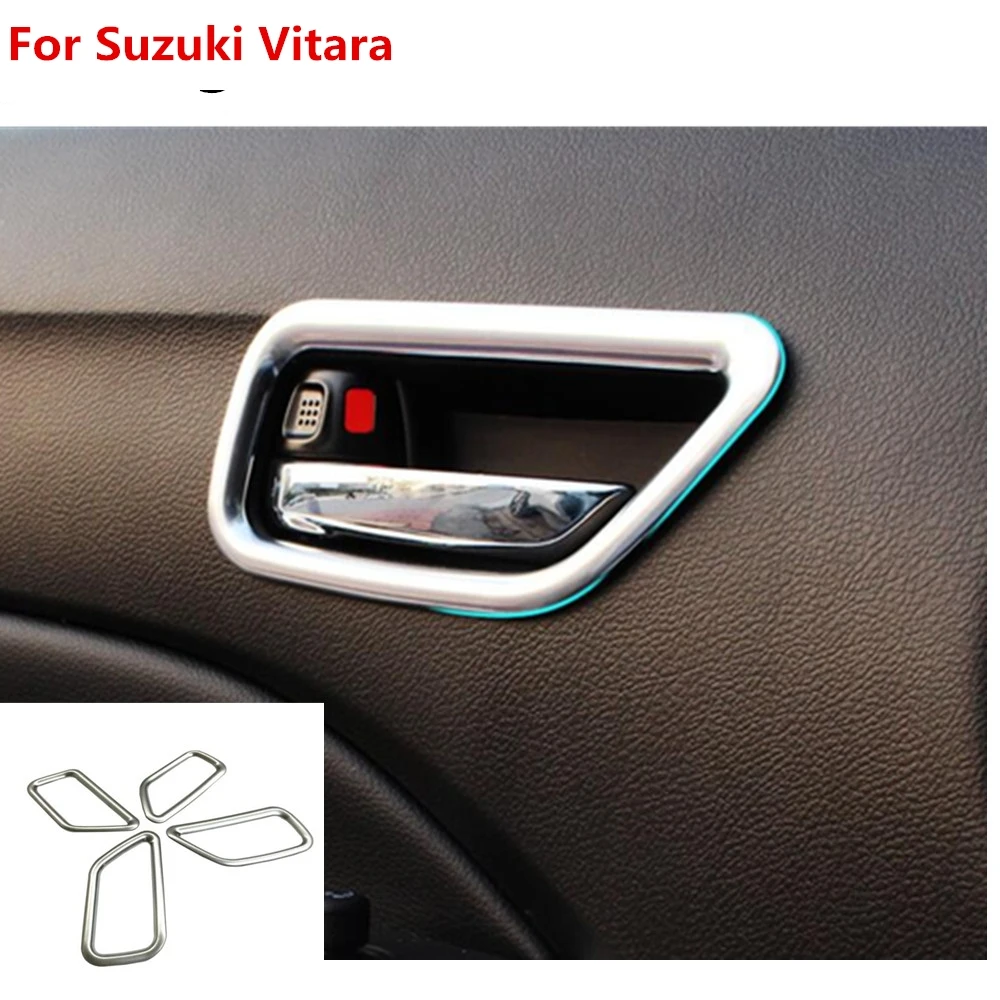 Высокое качество для Suzuki Vitara 2016 2017 Стайлинг кузова автомобиля ручка отделка ABS