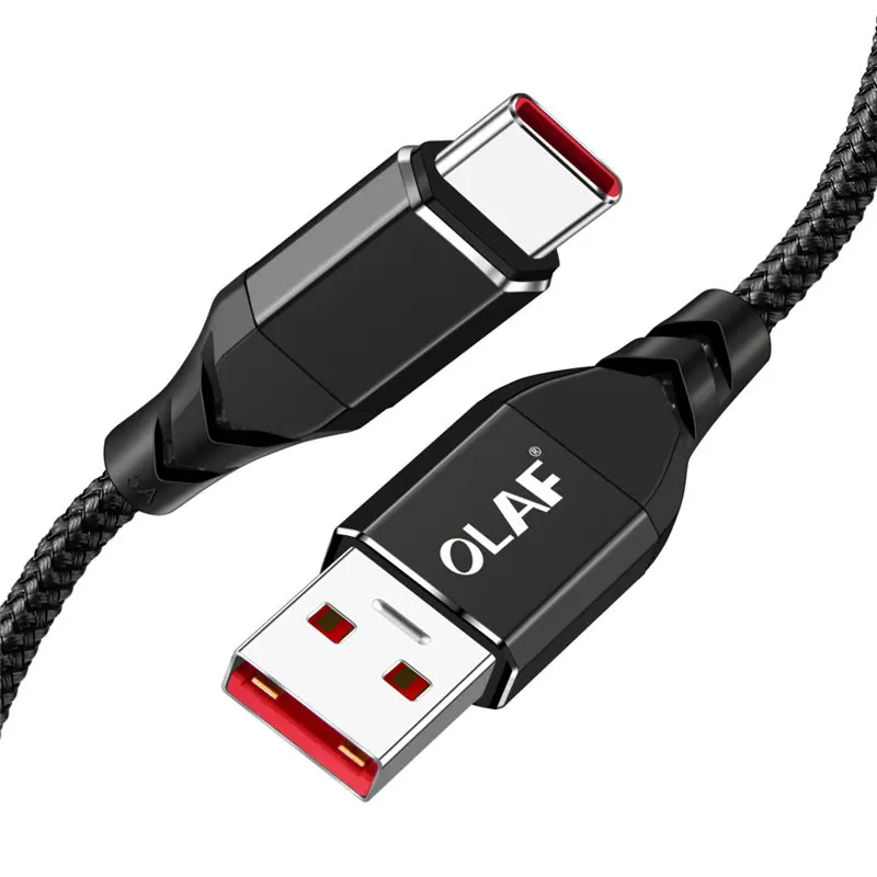 USB C type C 5A супер быстрая зарядка USB C кабель type-c кабель для передачи данных Быстрая зарядка зарядное устройство адаптер USB кабель для samsung S9 S8 Note 8 - Цвет: Black